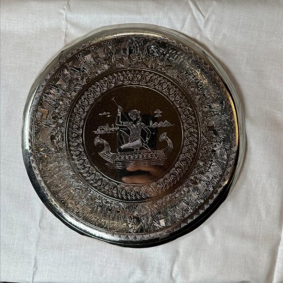 Antique Highly Crafted Decorative Plate - Picture 1 of 8